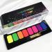 Buy Karlor UV Neon S ichskar - 8 Fluorescent Colors & Brushes for Body Painting | Fluorescent Water-Soluble Makeup | Glows Under Black Light - Buy Online on GoSupps.com
