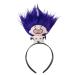 amangul Cute Stuffed Doll Shape Hairband Women Spa Wash Face Makeup Skincare Headband for Photography Halloween Hairband(Purple)