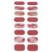 Semi Cured Gel Nail Strips Long Lasting Gel Nail Stickers Waterproof Nail Wraps UV Nail Polsih Stickers For Women Nail Art Decals Nail Accessories Bsg0256