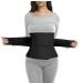 Postpartum Belly Band & Abdominal Binder Post Surgery Compression Wrap Recovery Support Belt (for Waistline 25.5"-33",S/M, Black) For waistline 25.5"-33",S/M Black