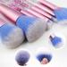 7PCS Glitter Quicksand Makeup Brush Set - Pink Cosmetic Brushes for Foundation Powder Blush & Eyeshadow with Case | International Shipping Available - Buy Online on GoSupps.com
