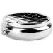 Black & White Music Note Round Pill Box - 3 Compartment Portable Travel Organizer for Pills Vitamins & Medications - Buy Online on GoSupps.com