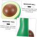 3 STK Avocado Torn Massage Globe & Yoga Roller - Portable Body Massager Fitness Foot Massage Device - 11x6.5cm - Green - Buy Online on GoSupps.com