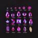 WEILUSI Nail Art Rhinestones 8620Pcs Purple Flatback Crystals - Multi Shapes Glass Gems for Nails, Makeup, Crafts - Buy Online on GoSupps.com