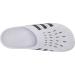 adidas Adilette Clog Slide Sandal - White/Core Black - Size 11 Women/10 Men - Buy Online on GoSupps.com