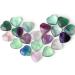 XIANNVXI 15 Pcs Fluorite Crystal Heart Stones Set for Reiki Healing - Green Fluorite - Buy Online on GoSupps.com