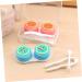 Solustrie 2-Part Travel Set - Mini Contact Lens Storage Box & Case for Colored Lenses | Portable Eye Care Solution - Buy Online on GoSupps.com