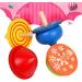 YeahiBaby Wooden Spinning Top - Traditional Colorful Wooden Toy Set for Kids (4 Pieces) - Perfect Gift for Children - Buy Online on GoSupps.com