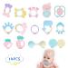 14 pcs teething toys for baby baby chewing toys baby rattles and baby bite set bpa free baby teeth toys for over 3 months