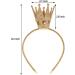 Girls Shiny Crown Hairband Princess Alice Bands For Women Baby Kids Toddler Party Birthday Rhinestone Headwear Gold Silver Hot Pink (1 PC) - Buy Online on GoSupps.com