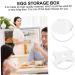 Yardenfun Egg Storage Box Plastic Organizer Bins Drawer Fridge 6 Eggs Tray Egg Tray Container Box Refrigerator Assorted Color 14.8x9.7x2cm - Buy Online on GoSupps.com