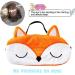 Orange Fox 3D Animal Eye Mask for Sleeping - Soft Plush Blindfold Eyeshade for Travel - Men, Women, Kids - Ulife Mall - Buy Online on GoSupps.com