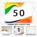 SLOYUNLU Running Bib Numbers 50/100 + Safety Pins | Tearproof Waterproof Track & Field Competition Bibs 6x7.5 Inch - Buy Online on GoSupps.com