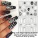 Spooky Halloween Nail Art Stickers - 24 Water Transfer Decals with Pumpkin Skull & Spider Web Designs for Men & Women - Perfect Nail Decorations for Halloween Party - Buy Online on GoSupps.com