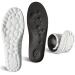 Memory Foam Insoles for Men Women Shock Absorption Ergonomic 2pairs Ultralight Sports Insoles Super Soft Breathable High Elastic Running Insole for Long Standing Plantar Fasciitis Insoles (2pairs) W 8-9 / M 6.5-7.5 (10.24'') Black-white