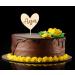 Alsino Personalized Cake Topper - Sustainable Wood Heart Engraved for Weddings Birthdays Baptisms & More - Buy Online on GoSupps.com