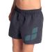 ARENA Boys' Beach Short Logo R Swim Trunks - 152 Asphalt Water | International Shipping Available - Buy Online on GoSupps.com