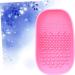 minkissy 1pc Make up Make up Kit Silicone Makeup Applicator Makeup Brush Scrubber Makeup Brush Cleaning Plate Makeup Cleaner Brush Cleaning Mat Pink Tools Cleansing Brush Sink - Buy Online on GoSupps.com