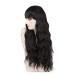 Buy FVCENT 27-Inch Long Curly Synthetic Wig with Bangs for Women & Girls - Black | International Shipping Available - Buy Online on GoSupps.com