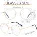 Buy Musivon Blue Light Filter Glasses | Stylish Round Gold Metal Frame | Unisex Computer Glasses Without Prescription - Buy Online on GoSupps.com