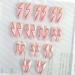 24 Pieces Long Almond Press On Nails Pink Gradient Stripe Fake Nails Artificial Finger Manicure Reusable False Nails - Buy Online on GoSupps.com