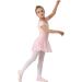 DanSwan Ballet Pink Long Sleeve Leotard Tutu Dress for Toddler Girls 4-5T - Buy Online on GoSupps.com