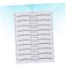 Angoily 100pcs Disposable Eyebrow Ruler Disposable Gauge Makeup Eyebrow Stencil Eyebrow Measure Mini Caliper - Buy Online on GoSupps.com