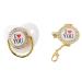 Buy Baby Pacifier with Chain Clip - Exquisite Patterns for Newborns | International Shipping - Buy Online on GoSupps.com