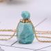 YGLINE Natural Gemstones Perfume Bottle Pendant Long Necklace - Unique International Shipping - Buy Online on GoSupps.com
