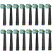 16 pieces compatible with brown oral b electric toothbrushes Professional Precision Clean replacement brush heads.Black 1 piece (16 pack)