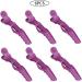 Crocodile Hair Clip Hairdressing Styling Alligator Sectioning Clamp Hairpins 6PCS Purple Clips Barrettes - Buy Online on GoSupps.com