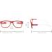 El Charro Alabama Red Reading Glasses +2.00 Diopter | Stylish & Comfortable Eyewear for All | International Shipping Available - Buy Online on GoSupps.com