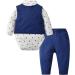 Famuka Baby Boy 3 Piece Formal Outfit Suit | Bows Waistcoat Gentleman Tuxedo Navy | 3-24 Months - Buy Online on GoSupps.com