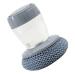 XUZHID Cleaning Brush Kitchen Brush with Detergent Dispenser NonScratch Scrubbers for Pots and Pans Long Last Dishwashing Tool