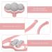 Premium Combined Manual Neck and Back Massage Device - Roller Massager for Cervical Spine - Portable ABS Shoulder Roller - 36x16cm Pink - Buy Online on GoSupps.com