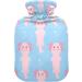 Cute Cartoon Axolotl Heat Bottle 1L - Pink Plush Hot Water Bottle & Hand Warmer for Kids & Adults | Soft & Cozy Winter Essential - Buy Online on GoSupps.com