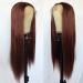 QD-Tizer 22 Reddish Brown Lace Front Wig - Long Straight, Heat Resistant, Glueless for Fashion - Buy Online on GoSupps.com