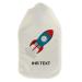 Stamp factory-hot water bottle with personalized cover-cozy hot water bottle cover with desired text such as names design-gift idea for children & adults (800 ml | rocket)