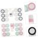 Shop Solustre Contact Lens Storage Kit - 2 Sets of Cube Containers & Tweezers | Transparent Plastic Macaron Organizer 16x10cm - Buy Online on GoSupps.com