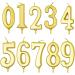 Birthday Candle Cake Number 0-9 | Gold Numeral Candles for Birthday Celebration - Shop Now - Buy Online on GoSupps.com