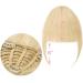 Clip in Fringe Clip in Bangs Hair Extension Fringe Hair Blunt Blond Neat Bangs (Color : Dark Brown 12g T) - Buy Online on GoSupps.com