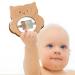 Wood Rattles for Babies | Sensory Teething Toys | Moxeupon Owl Baby Bite Ring for Teething Relief & Improved Vision - Buy Online on GoSupps.com