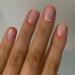 Morily Orange French Tip Press on Nails Short Square 24Pcs Clear Pink Fake Nails with Design Acrylic Yellow Stick on False Nails Artificial Glossy Full Cover Fingernails for Women (Clear Pink Orange)