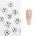 Nail Clear Nails Art White Nail Gems Nail Rhinestones Nails Art Decorations For Acrylic Nails Nails Art White Nail Crystals Gems Clear Nail Rhinestones For Wedding 7mm
