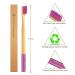 6 Pcs Biodegradable Bamboo Toothbrushes - Natural Eco-Friendly BPA-Free Set for Sensitive Gums | Virgin Forest - Buy Online on GoSupps.com