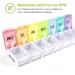 Buy AUVON 7-Day Pill Organizer - BPA-Free Medication Box with Large Compartments for Vitamins & Fish Oil - Unique Design for Easy Daily Use - Buy Online on GoSupps.com