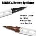 DekRion Black and Brown Waterproof Liquid Eyeliner Set - Long-lasting, Quick Drying Eye Liners for Women - Easy to Use Makeup Tool - Buy Online on GoSupps.com