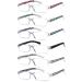Rimless Reading Glasses Women Blue Light Blocking 6 Colors HD Anti UV Blue Light Reading Glasses for Women 3.50x Womens Reading Glasses 3.50x
