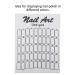 Nail Color Card & Nail Art Display - UV Gel & Polish Color Boards for Nail Studios | Premium Quality Nail Tools (White) - Buy Online on GoSupps.com