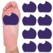 Vabean 8 Pcs Foot Pads for Dancer Forefoot Cushion Pads Metatarsal Foot Pads Gel Pads for Ball of Foot for Relieve Stress Foot Care  Purple